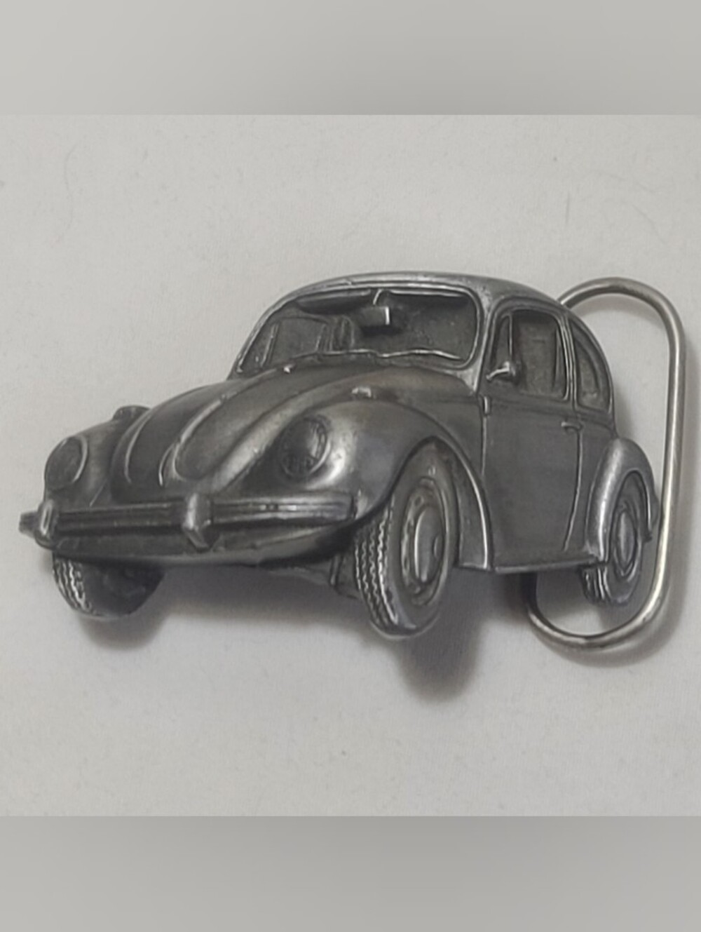 Vintage 1980 Bergamot Brass Works Volkswagen Beetle Bug Belt Buckle 3-D USA P-41